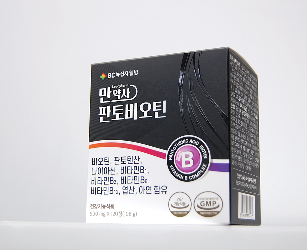 GC녹십자웰빙 만약사 판토비오틴 — 신제품 패키지 디자인